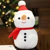Christmas Cartoon Plush Doll Toys Stuffed Santa Snowman Elk Plush Pillow Dolls For Christmas Gifts