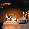 Photo Acrylic Night Light Custom Picture LED Lamp with Wooden Base for Mother's Day Father's Day Birthday Gifts Home Decor