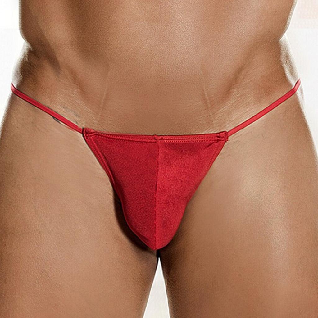 Мужские сексуальные трусы-стринги с карманами T-Pants