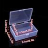 Mini Boxes Rectangle Plastic Card Storage Box Practical Transparent Toolbox Bead Jewelry Case Display Organizer Container