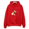 2025 Bee Happy Lovely Hooded Pullovers Women and Men Cute Graphic Hoodie Casual Autumn_winter Loose Sweatshirt Cartoon Comic Clo