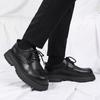 Fashion Business Thick Soled Men's Shoes Fashionable Classic Design Style Wedding Outdoor Trendy Party Daily Office Black Shoes New