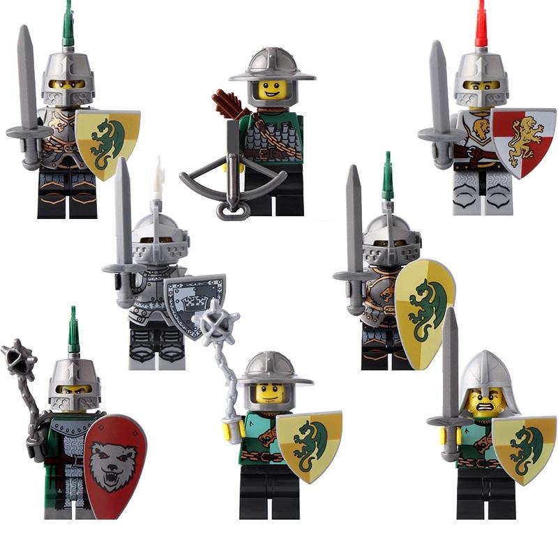 8Pcs/Set Mini Elf Orcs Army Gandalf Dwarf Rohan Knight Game Thrones Building Blocks Figure Kids Toys