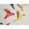 Glitter Embossed Stickers - Origami Birds