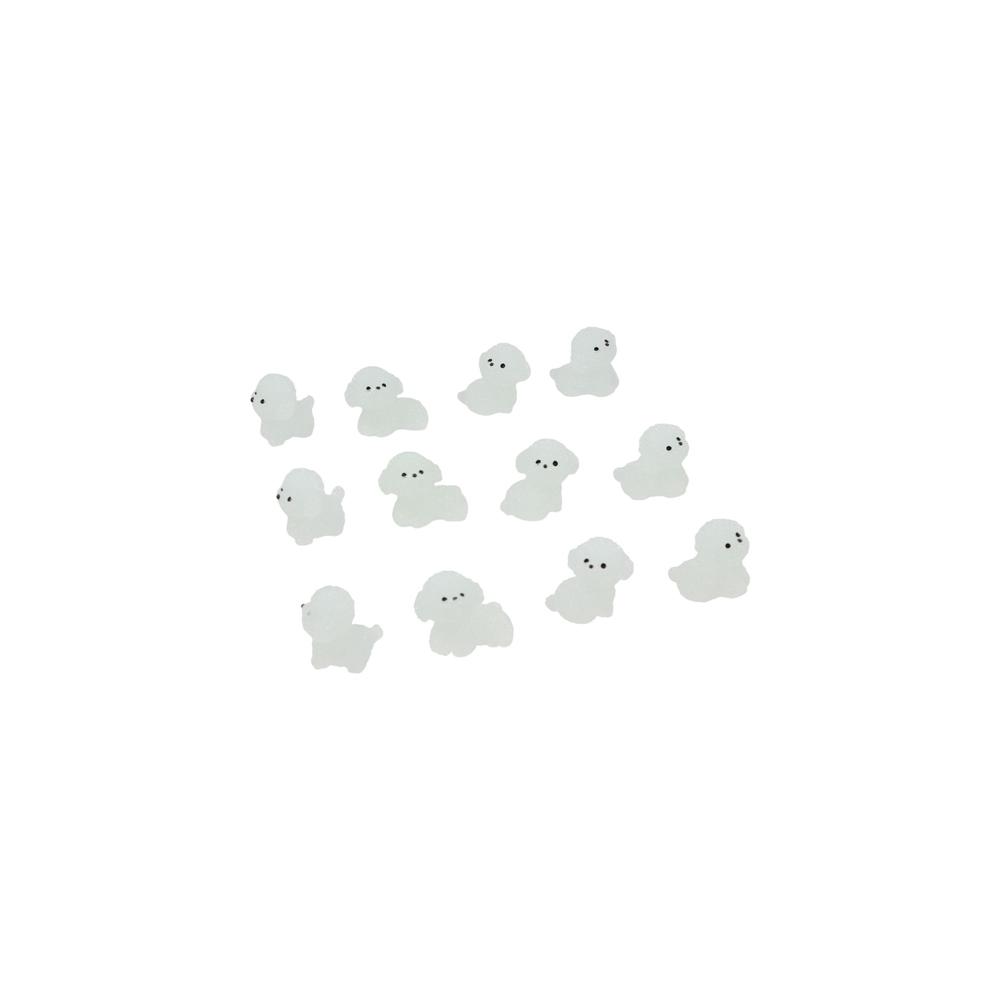 Cartoon Noctilucent Dog Figurines Handmade Micro Landscape Decoration Car Decoration