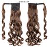 XINRAN Long Ponytail Synthetic Hairpiece Wrap On Clip Hair Extensions Ombre Brown Ponytail  Blonde Hair
