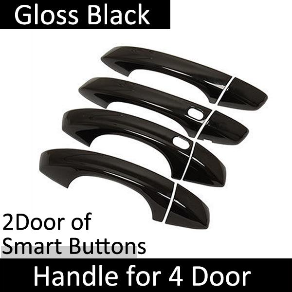for Skoda Kodiaq NS7 2016~ 2017 Gloss Black Outer Door Handle Cover Protective Styling Stickers Trim Car Accessories Parts
