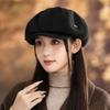 Новая осенне-зимняя шляпа женская большой окружности головы показывает лицо маленьким берет модная универсальная восьмиугольная шляпа темпераментная шляпа художника