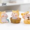 Decorative Dog Figure Mini Resin Figurine Cartoon Puppy Statue Tiny Cake Topper Versatile Gift Decoration for Fairy Garden DIY Crafts Birthday