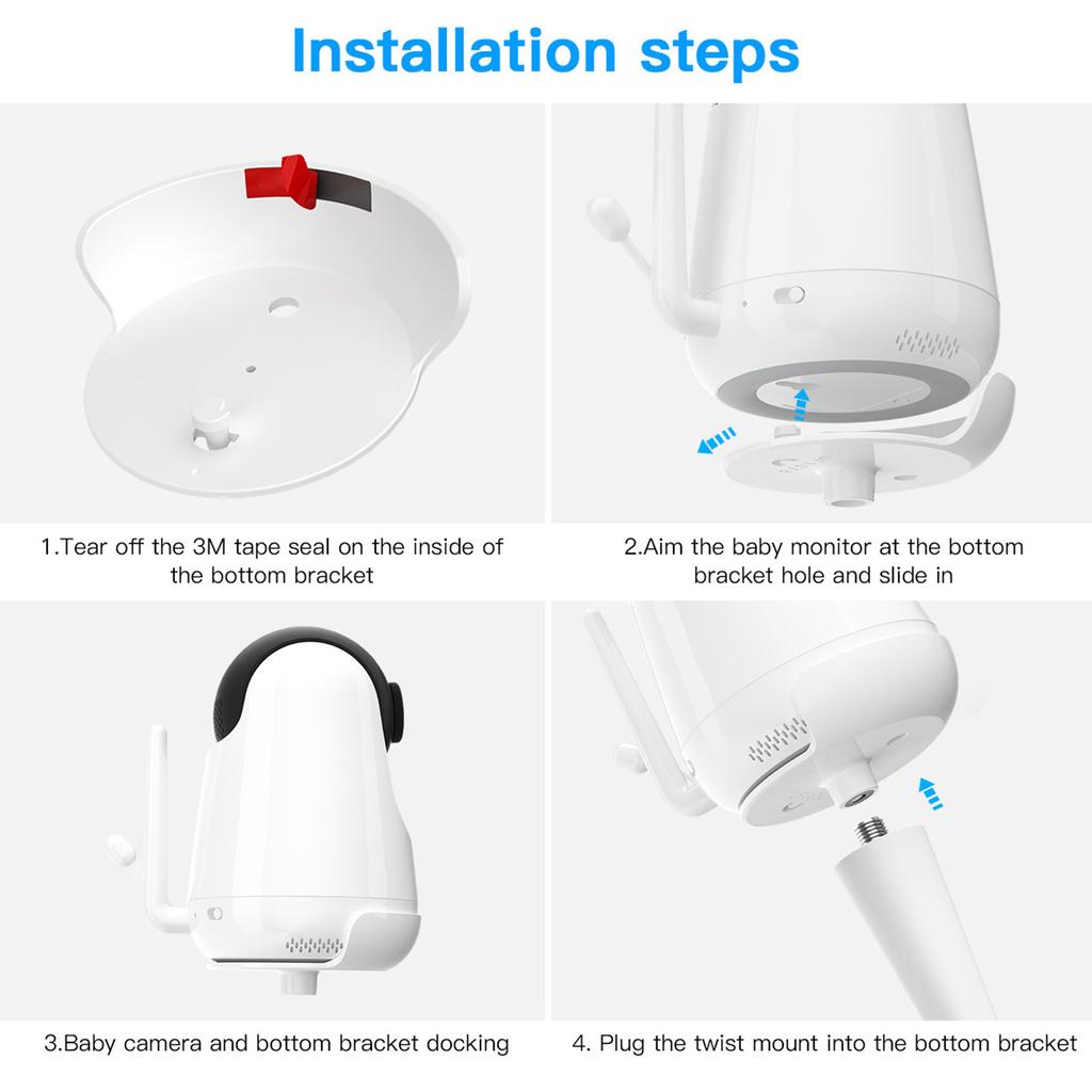 DF-1078+DF-3033 Кронштейн для радионяни для радионяни VAVA 720P Радионяня Детская колыбель