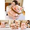 Adorable Plush Pig Doll Soft Crystal Velvet Toast Piggie Stuffed Animal Toy