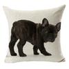 Throw Pillowcase with Hidden Zipper Wear Resistant Washable Non-Fading Animal Dog Print Cushion Cover Pillowslip