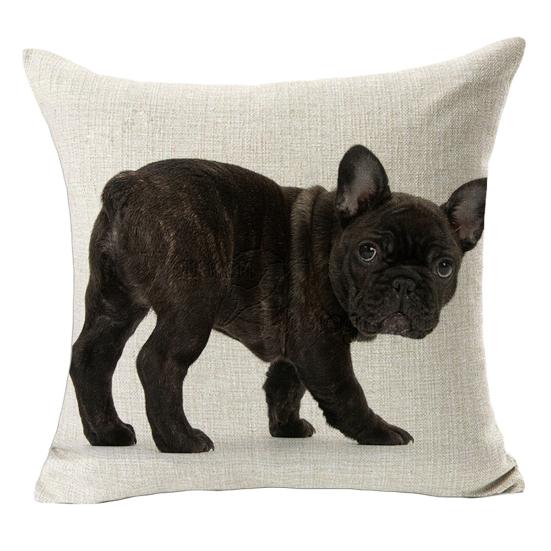 Декоративная наволочка со потайной молнией, износостойкий, моющийся, невыцветающий чехол для подушки с принтом животных и собак, наволочка