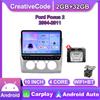 Android Car Radio For Ford Focus 2 2004-2011 With Button Knob 10 Inch Multimedia Player Navigation GPS Carplay 2+32GB