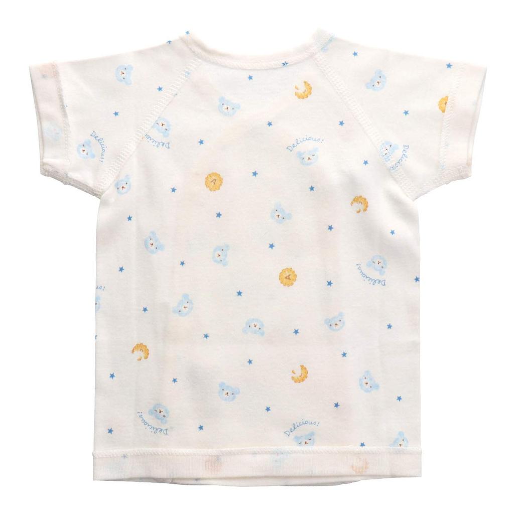 Короткие майки Baby Castle для маловесных детей, набор Cookie Sax, сделано в Японии, для младенцев, 2, 45см, медведь, с рисунком, 100% хлопок,