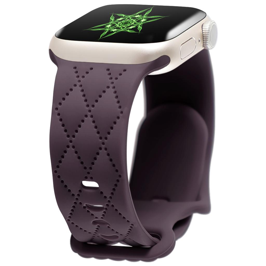 Ремешки Для Apple Watch Band 44мм 42мм 45мм 41мм 49мм 40мм Гравированный Силиконовый браслет correa iwatch Серии 8 9 SE 7 6 5 4 3 Ultra