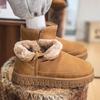 Мужские снегоступы Осень и Зима Теплые На меху Утолщенные До середины икры Хлопчатобумажные Ботинки Утолщенные Пекари Модные Кроссовки Повседневная Обувь