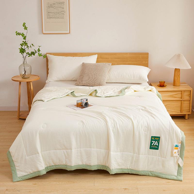 7A Antibacterial Summer Air Conditioner Quilt - Washable Cooling Cotton Quilt for Dorms and Students