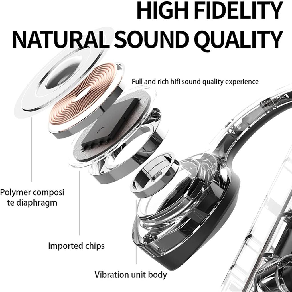 Wireless Bluetooth Headphones 5.0 Conduction Headphones Surrounding Headband Sports Headphones Lightweight Body