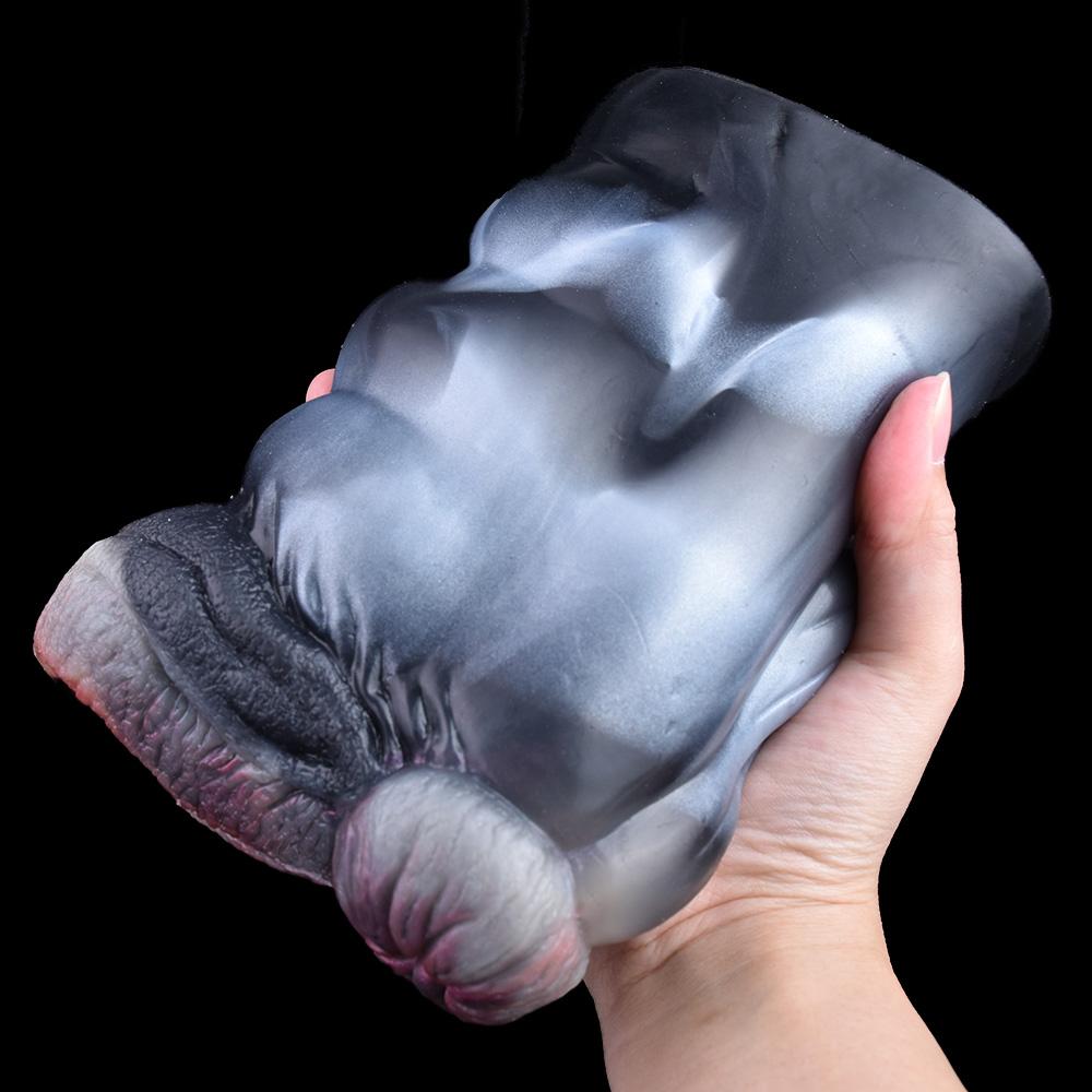 Двухканальная чашка для мастурбации в виде лошади и животного, мягкий силиконовый мужской мастурбатор, реалистичная вагина, массаж простаты, секс-игрушка для взрослых