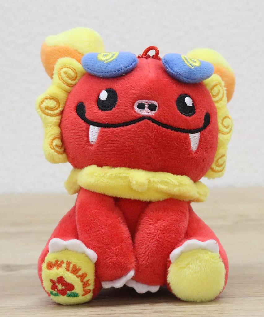 Takeoff Plush Toy Okinawa Series Shisa Ball Chain Red
