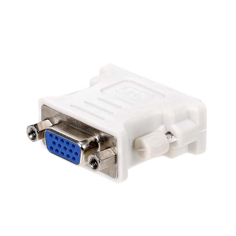 Адаптер DVI - VGA DVI(24 + 1) Адаптер-конвертер «Папа» на VGA «Мама» для настольного компьютера, ноутбука, монитора, проектора