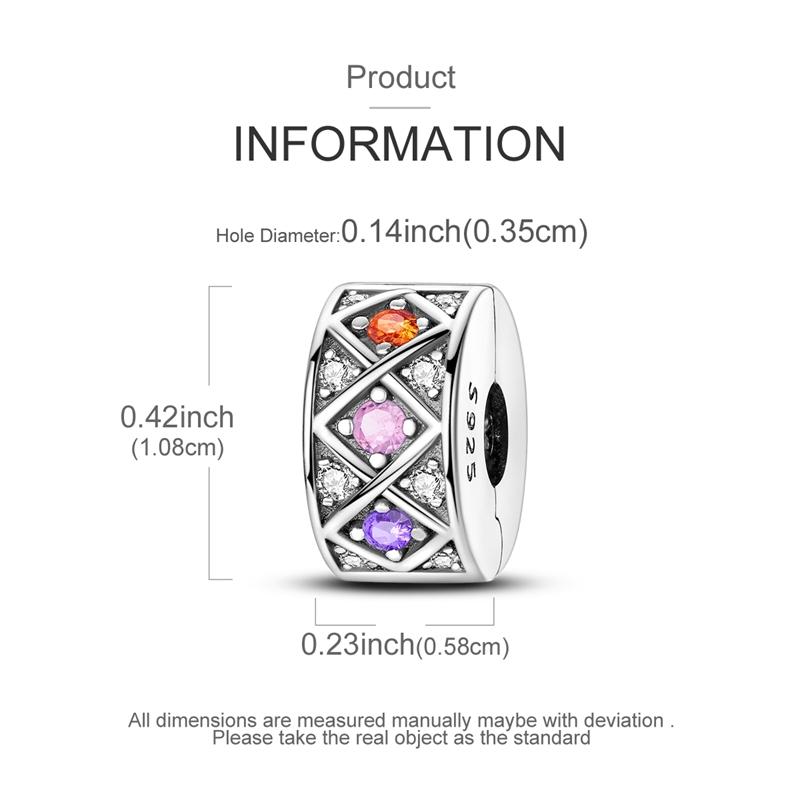 Оригинальные Шармы Бусины Медные Клипсы Шармы Циркон Силиконовые Разделительные Бусины Подходят для Оригинального Браслета DIY Шарм Женские Украшения