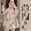 Women's Korean Bear Pajama Set - Short-Sleeved Cardigan & Shorts
