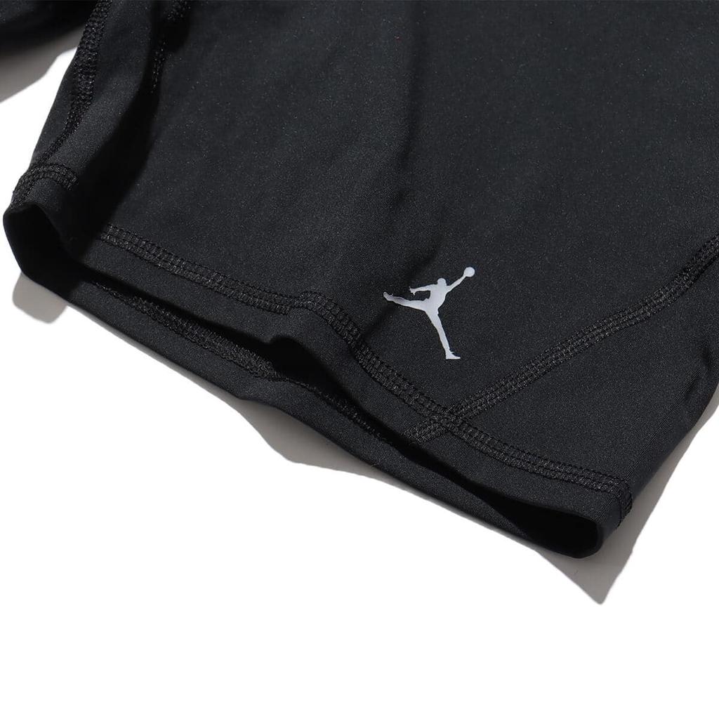 Jordan Alphabet Print Elastic Waist Slim Fit Sports Shorts Women Bottoms Black FB4624-010