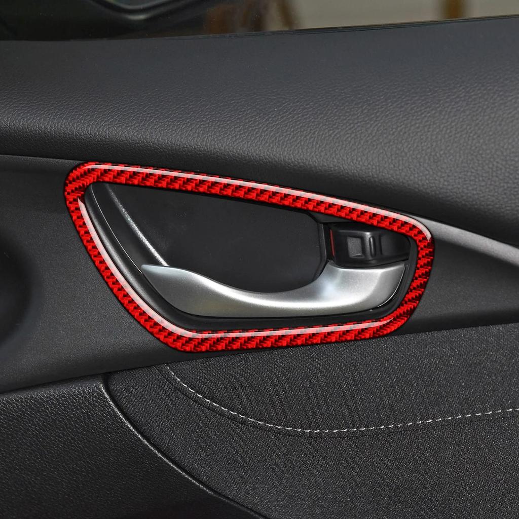 2 шт. Рамка накладки внутренней двери автомобиля Civic 10-го поколения, Аксессуары для рамки чаши внутренней двери