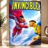 Invincible Vs OmniMan Confrontation D Texture Metal Poster Customized Wall Art Tin Sign Gift for Mancave Garage Accessories