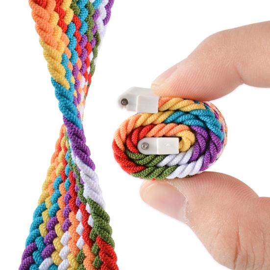 Плетеный нейлоновый ремешок 20 мм/22 мм, эластичный ремень, сменная петля для браслета Solo для Garmin