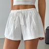 Women's Summer Drawstring Elastic Waist Casual Sports Shorts