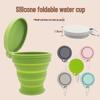 Silicone Cat Paw Portable 180ml Folding Water Cup - Travel-Friendly Retractable Design