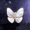 High-end Imitation Mother-of-pearl Butterfly Brooch