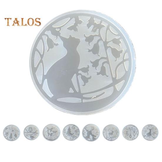 Форма для коврика для чашки, антипригарная декоративная форма, 9 стилей, полезная форма для коврика для чашки в форме рождественской елки на Рождество