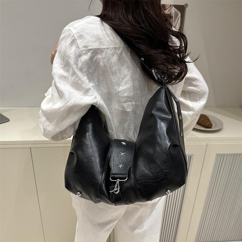 Новые повседневные модные сумки-хобо для женщин, ретро-сумка через плечо, кроссбоди, универсальный женский кошелек, высококачественная сумка из ПУ-кожи, KTY