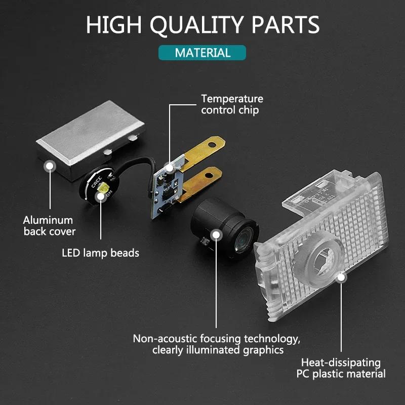 2Pcs LED for Opel Insignia 2009-2018 2010 2011 2013 Laser Projector Car Welcome Logo Door Light Signal Lamps Badge Accessories