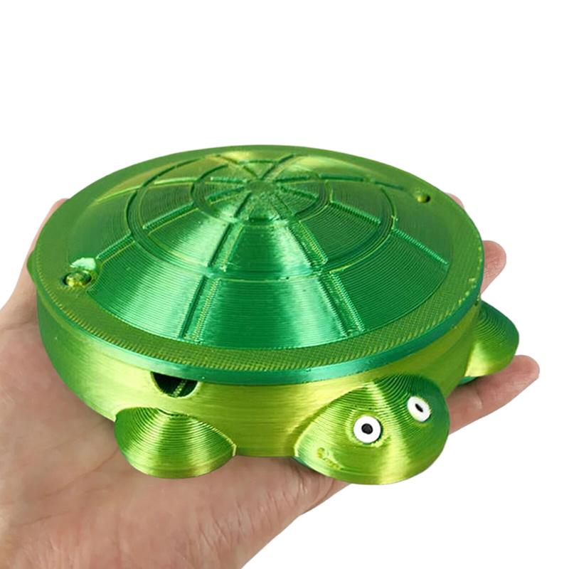 3D-Printed Turtle Sandbox With Lid Turtle Jewelry Storage Box Turtle Decor Turtle Ornaments Attract Wealth And Good Fortune Gift