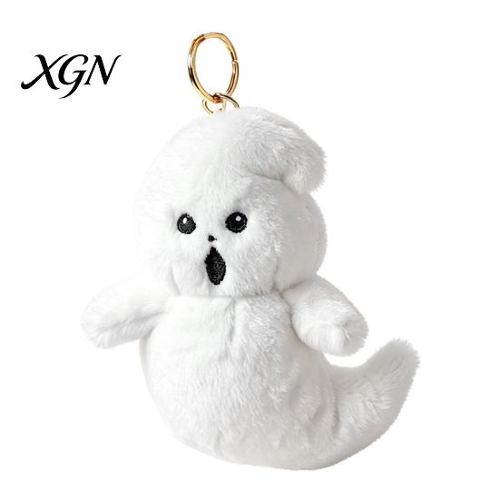 Soft PP Cotton Plush Halloween Scary Doll, Creepy Cute Stuffed Animal Toy for Huggable Doll Kids Adults, Spooky Collectible Figurine Party Decorations