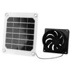 Solar Panel Powered Fan 10W Solar Powered Exhaust Fan for Round Pipe ABS Solar Panel Ventilation Fan Kit for Pet House