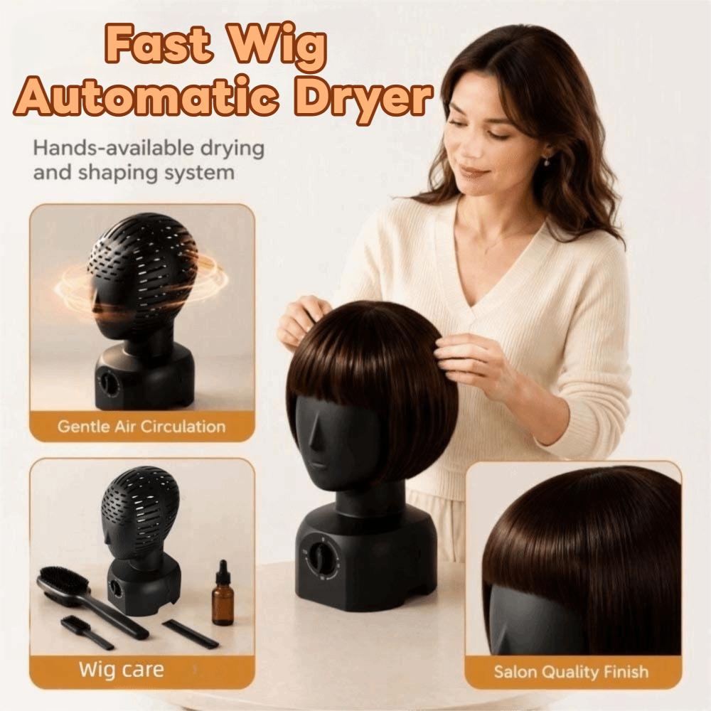 Quick Setting Shaping Hair Dryer Integrated Molding Wig Head Stand Holder For Natural Fluffy Wigs