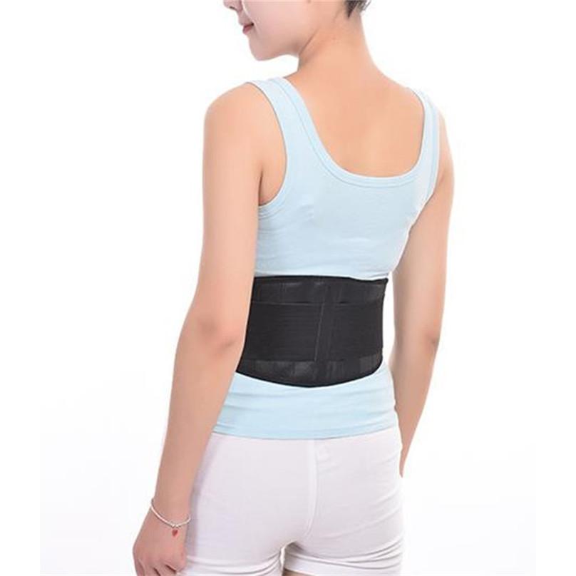 Fashion Magnetic Back Support Brace Belt Lumbar Lower Waist Double Adjust Pain Relief