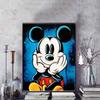 Disney Cartoon Diamond Painting Mickey Mouse Sweet Smile Oil Painting Style Illustration 5D DIY Art Cross Stitch Kit Mosaic Embroidery, Home DecorGift