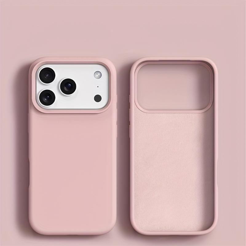 Жидкий силиконовый чехол для телефона для iPhone 17 Air 16 15 14 13 12 Pro Max Мягкий чехол для iPhone 16 15 14 Plus Чехол Аксессуар