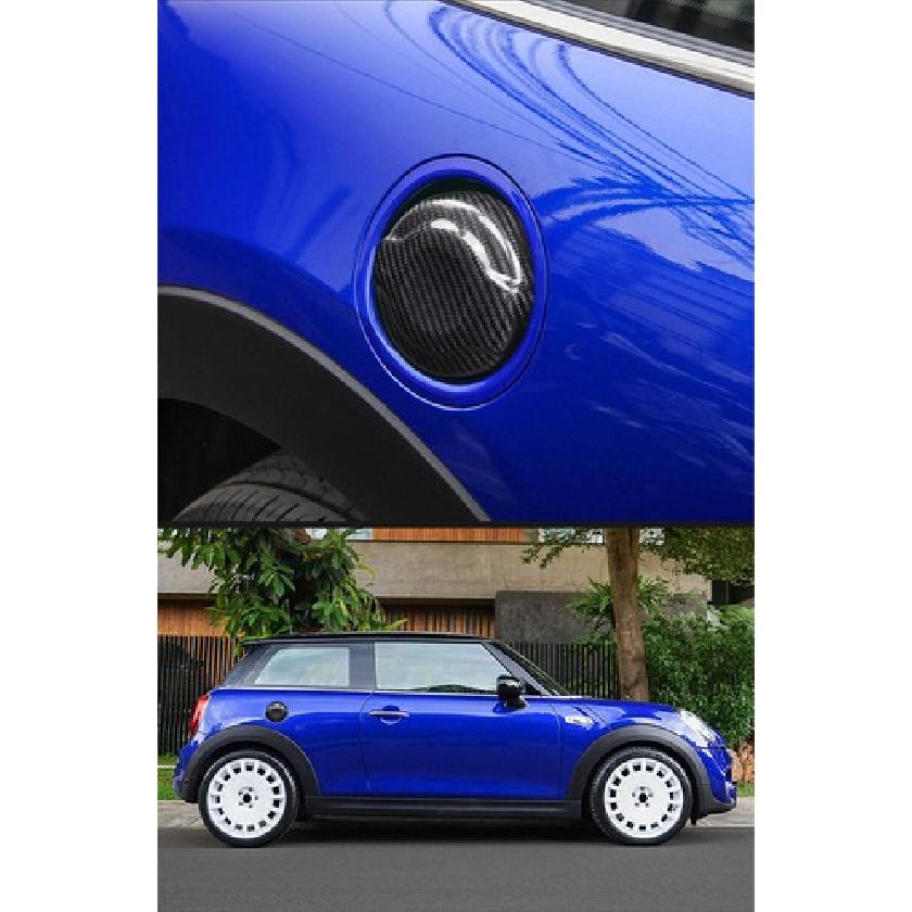 Pure Carbon Fiber Car Side Fuel Tank Cap Case Decoration For Mini Cooper 14-19
