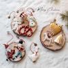 Multicolor Christmas Hanging Decoration Cartoon Cane Drum Drop Ornaments Hang Pendants  Festival