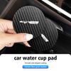 cotfud1 For KIA Car Carbon Fiber Coaster Non-Slip Mat Water Cup Anti-Slip Cup Pad Auto Accessories Proceed Sorento Cerato Optima