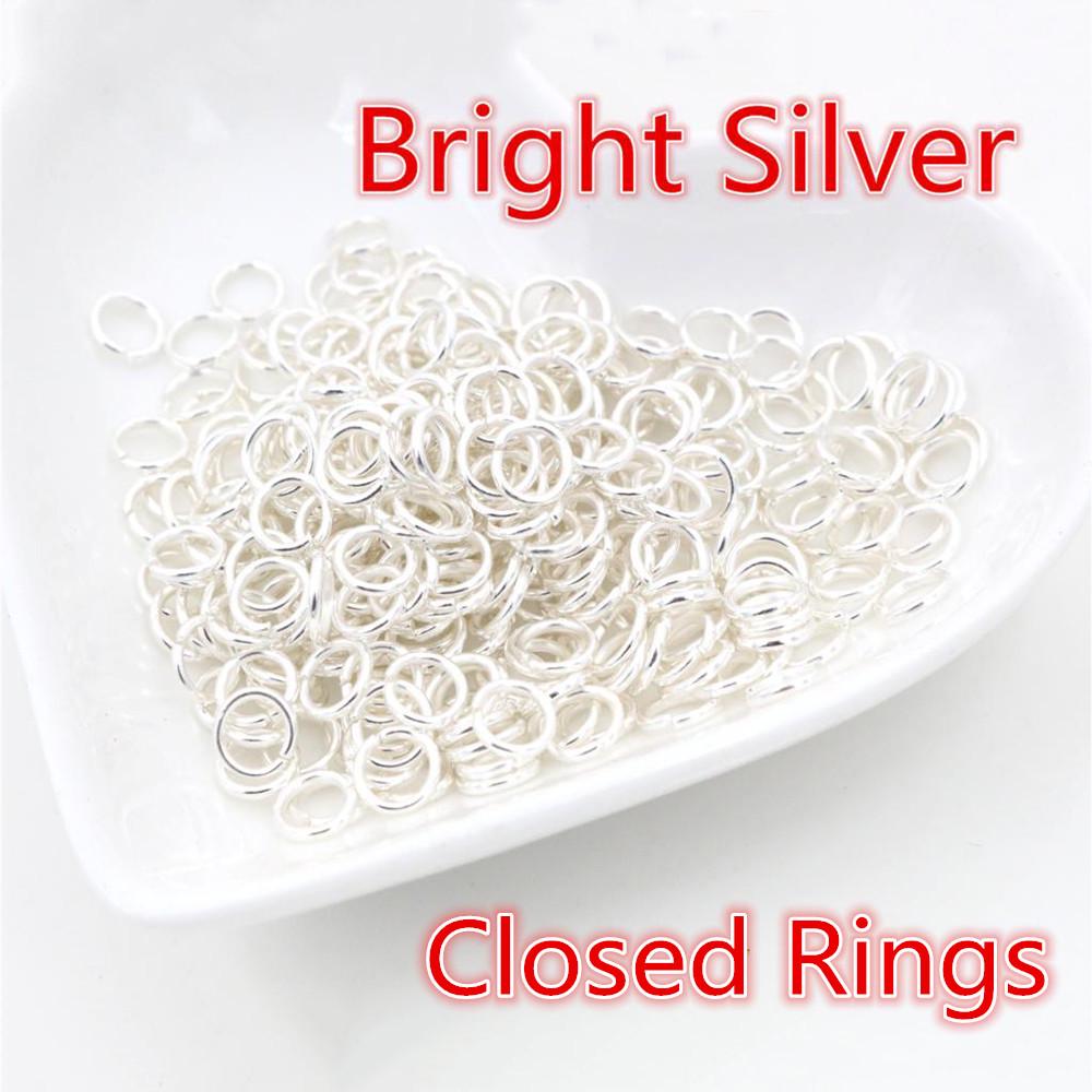 200 шт. гальванизированных железных соединительных колец (3-10mm) для изготовления ювелирных изделий своими руками