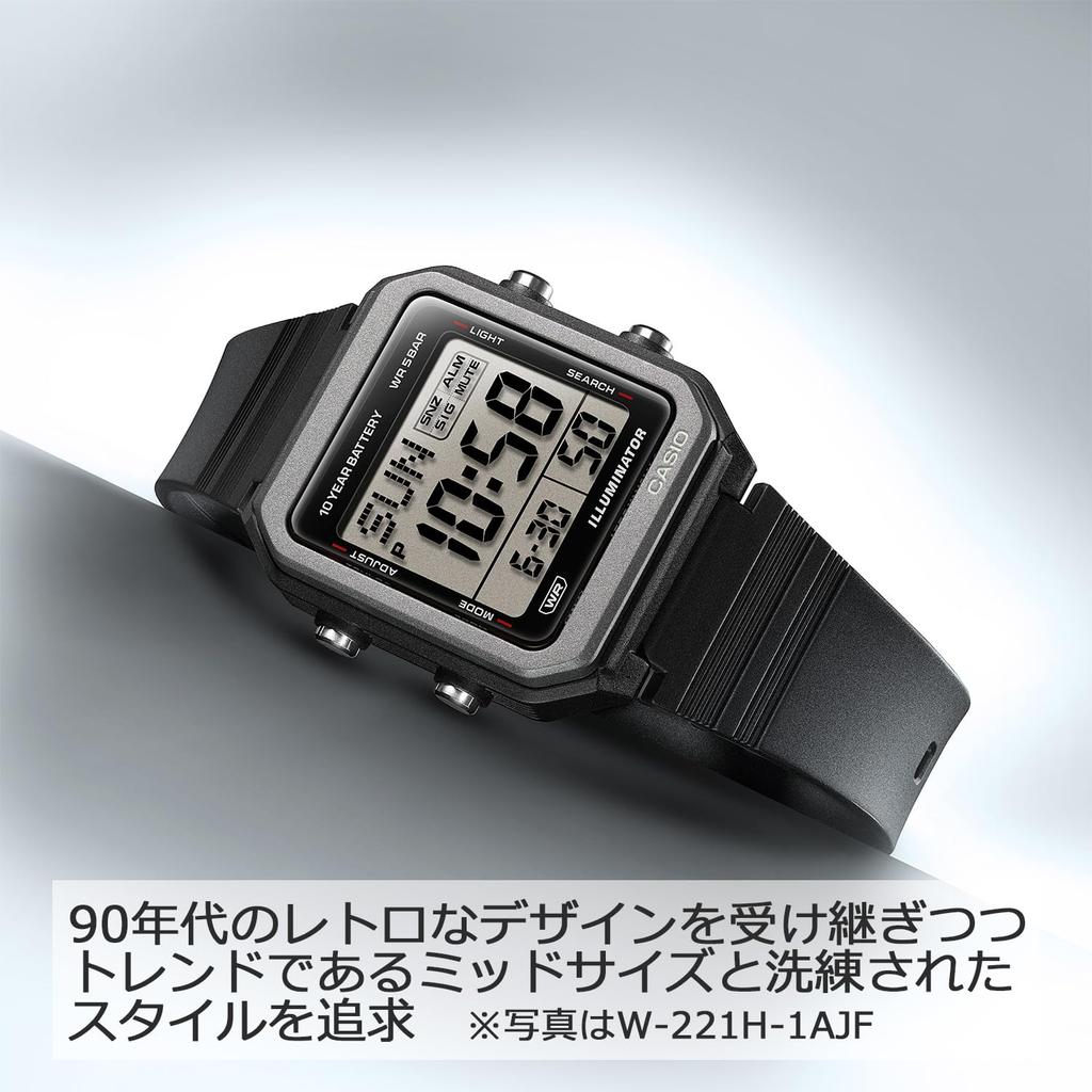 Casio Коллекция Black [Casio] W-221H-1AJF Мужские часы,